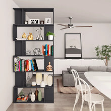 Load image into Gallery viewer, Fluted Book Cabinet/Room Divider Grey
