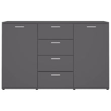 Load image into Gallery viewer, Monty Sideboard High Gloss Grey Chipboard
