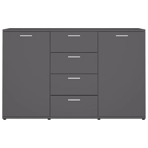 Monty Sideboard High Gloss Grey Chipboard