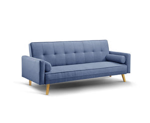 Shetland  3 Seater Fabric Lounge Chair - Blue