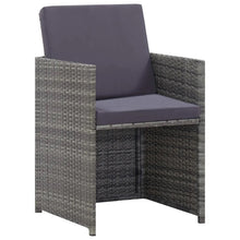 Load image into Gallery viewer, Liza 13 Piece Outdoor Dining Set Poly Rattan and Acacia Wood Anthracite

