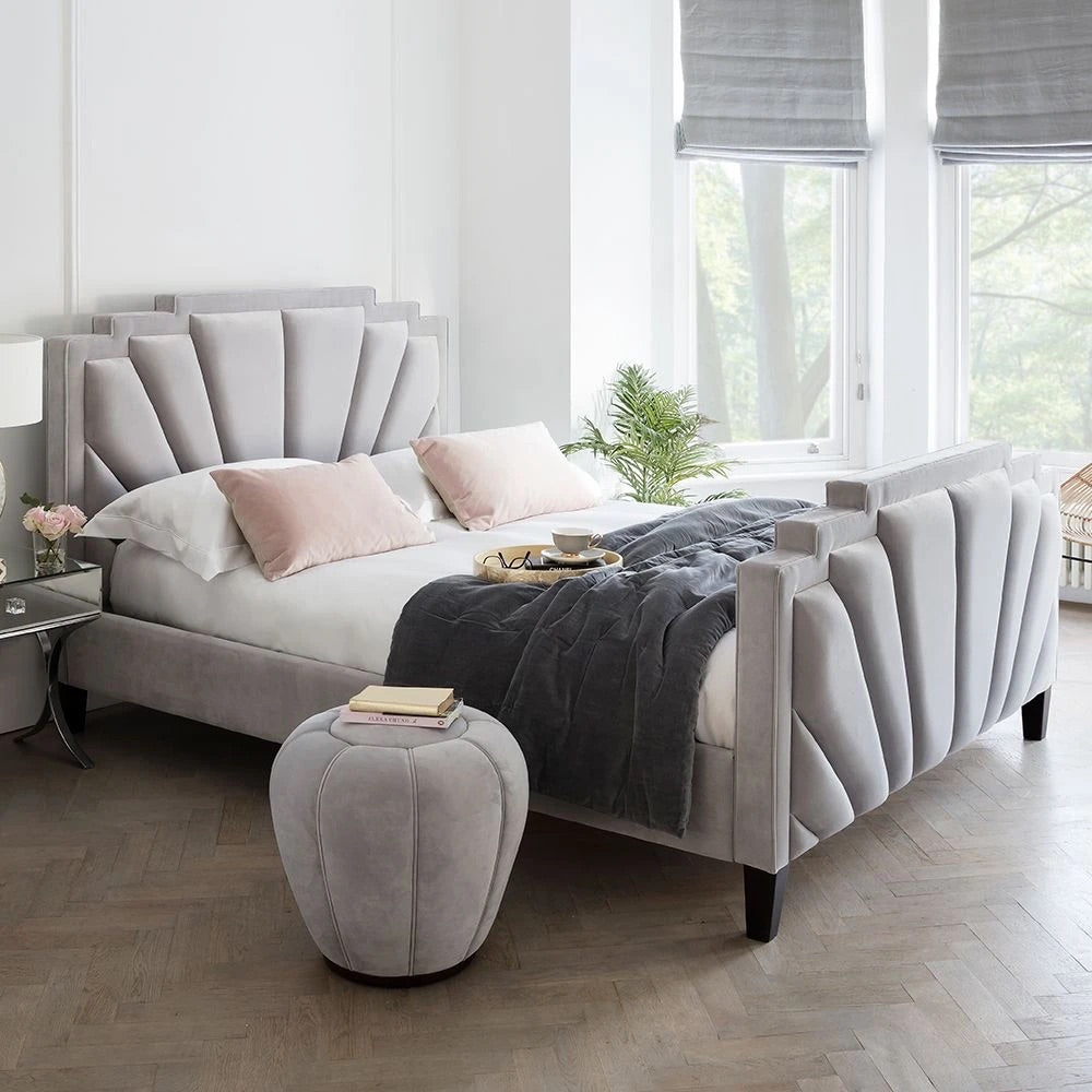 Saleena  Excruz Bed Frame-Grey