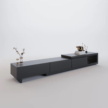 Load image into Gallery viewer, 2022 Modern All Black Tv Entertainment unit
