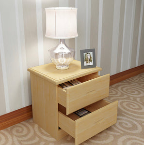Stylish 2 Solid Wooden Bedside Table