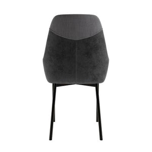 Ercol Table Concrete with 6 Eve Chairs Charcoal Dining Set