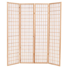 Load image into Gallery viewer, Joe Folding 4Panel Room Divider Japanese Style 160x170 cm Natural

