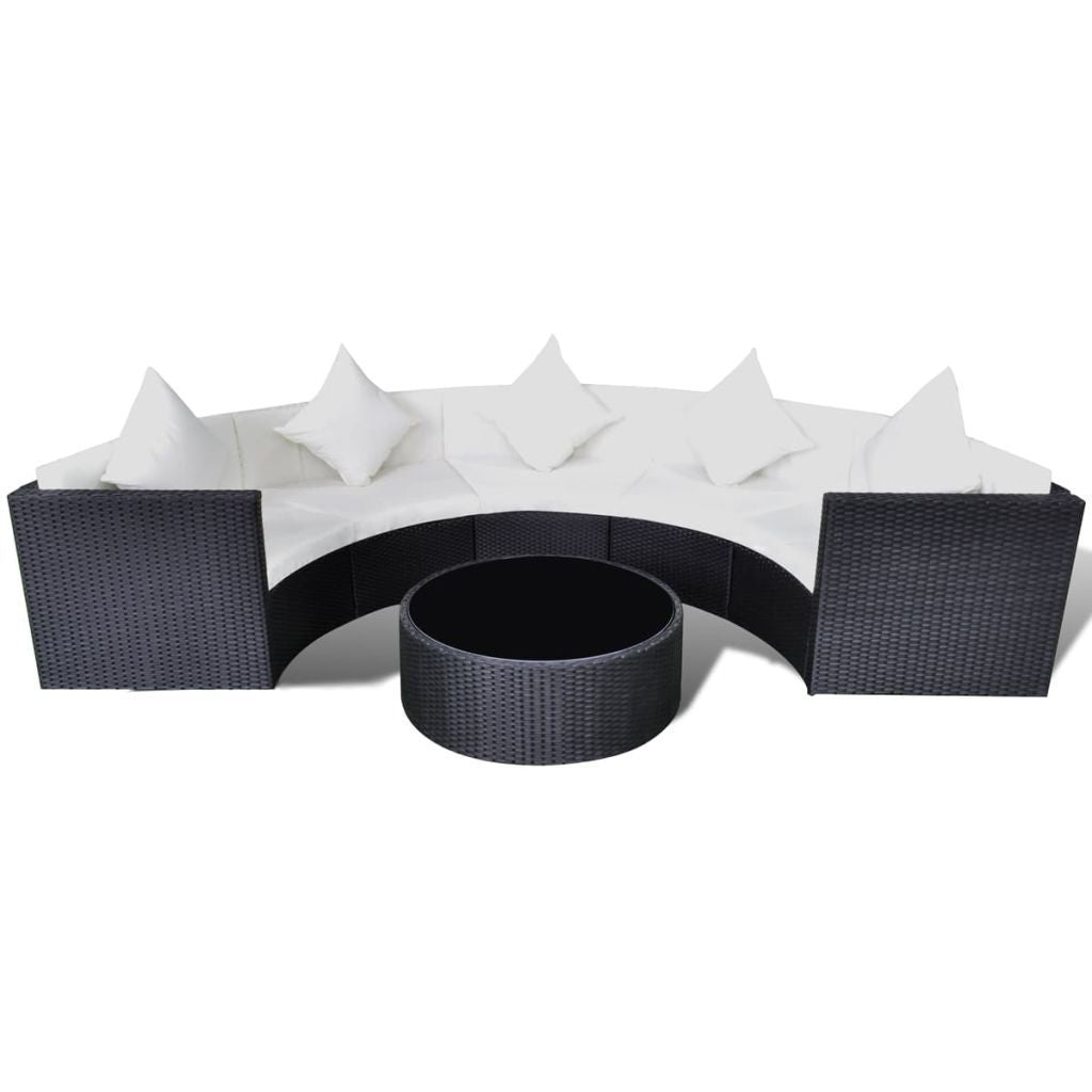 Madera Outdoor Lounge Set Black