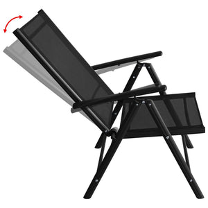 Matt black outdoor 8 Seater Dining Set
