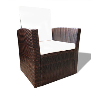 Fasoona Outdoor Setting Brown