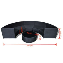 Load image into Gallery viewer, Madera Outdoor Lounge Set Black
